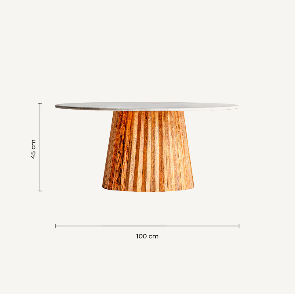 Mesa De Centro Plissé Wood