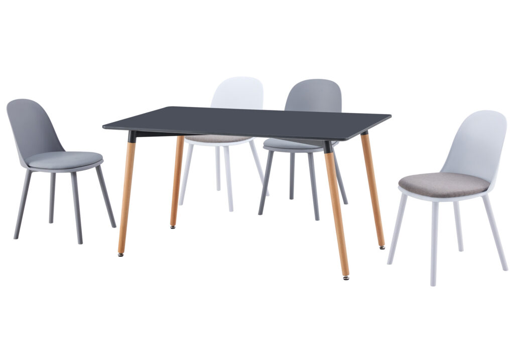 Mesa comedor fija Nordika gris / haya