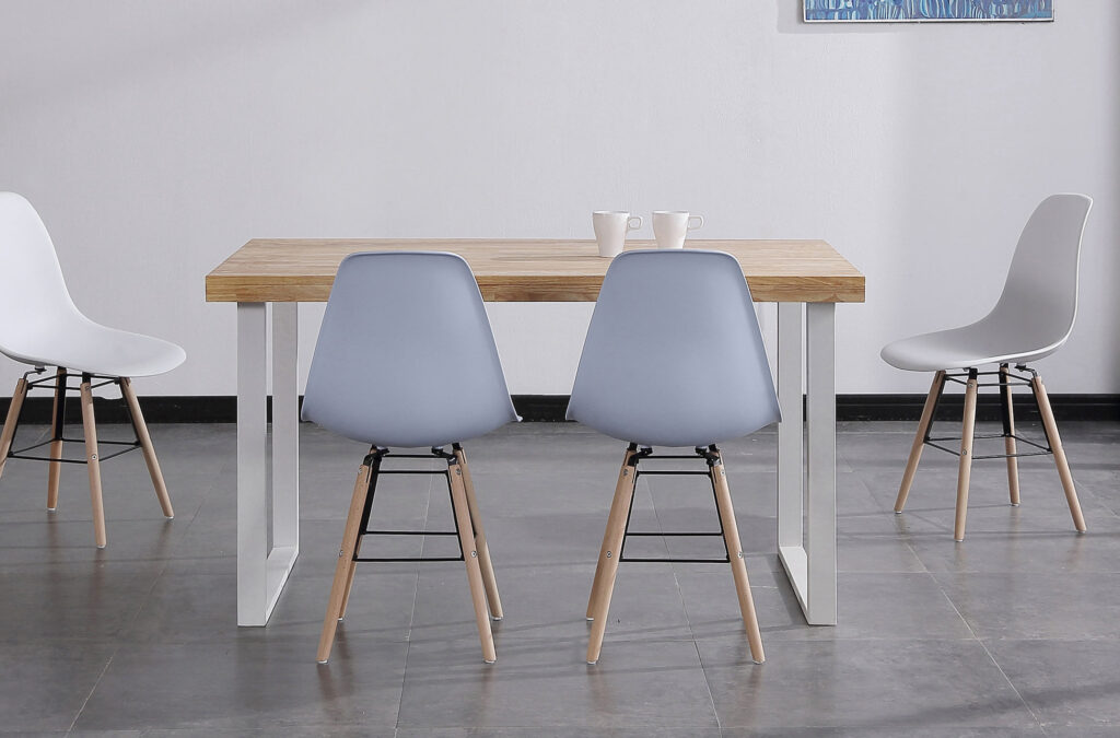 Mesa comedor fija natural roble Nordish / blanco