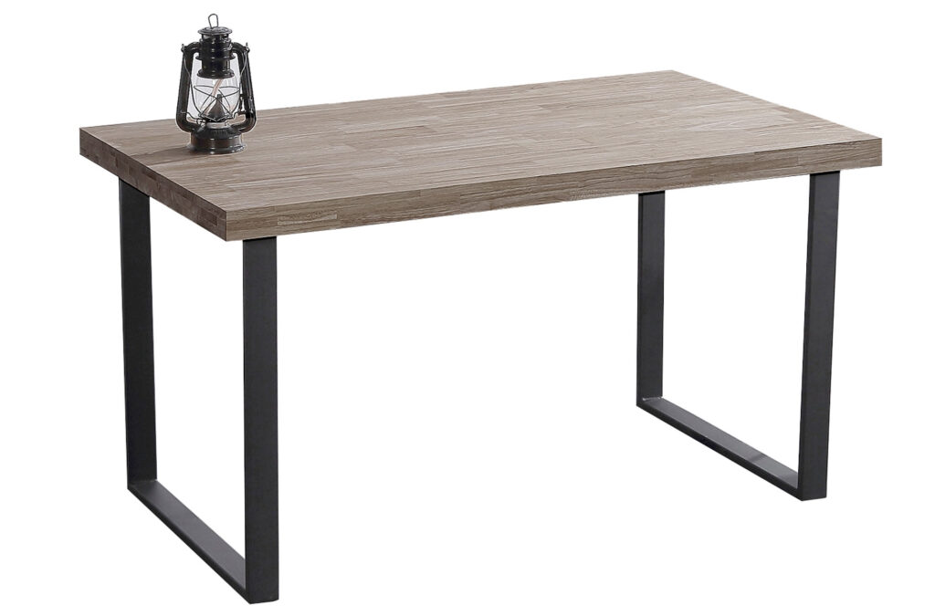 Mesa comedor fija natural roble American / negro