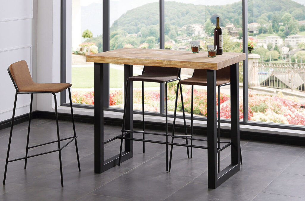 Mesa alta Loft roble Nordish / negro
