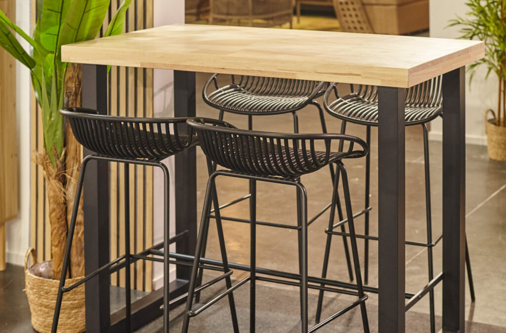 Mesa alta Loft roble Nordish / negro