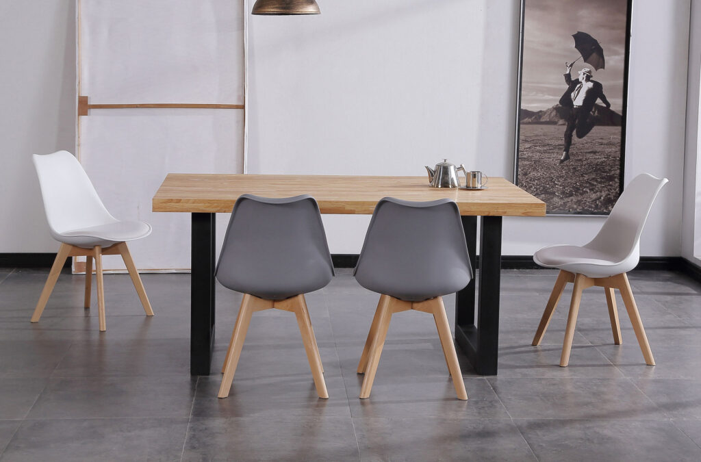 Mesa comedor fija Loft roble Nordish / negro