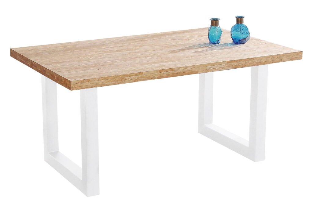 Mesa comedor fija Loft roble Nordish / blanco 160 x 100 cm