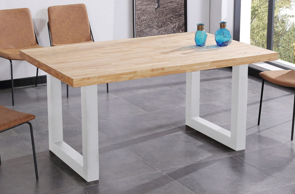 Mesa comedor fija Loft roble Nordish / blanco 160 x 100 cm