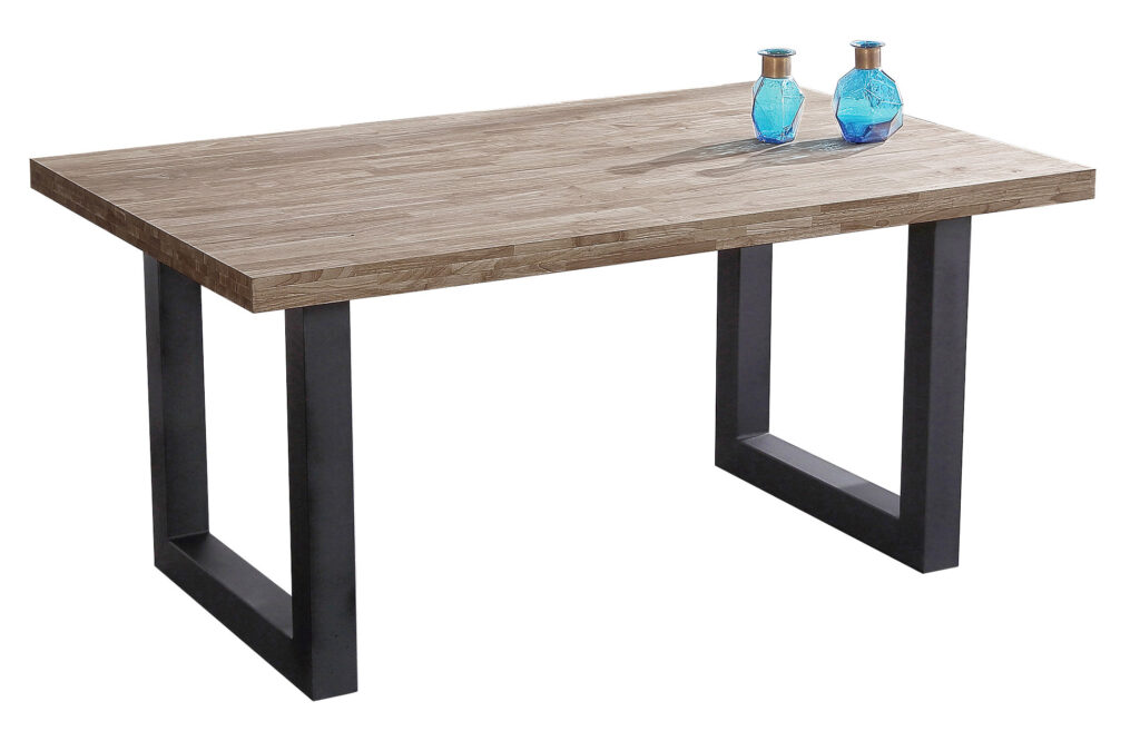 Mesa comedor fija Loft roble American / negro