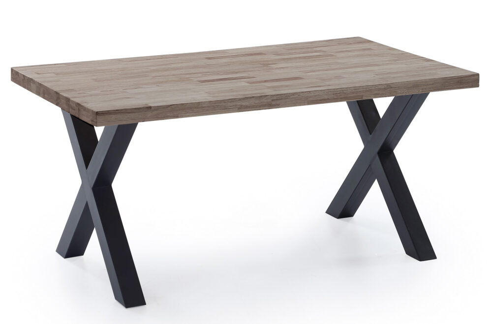 Mesa Comedor Fija X-loft 160 X 90 Cm  Roble American / Negro.