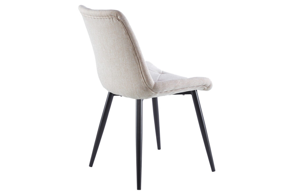 Silla comedor Marlene tejido beige / negro