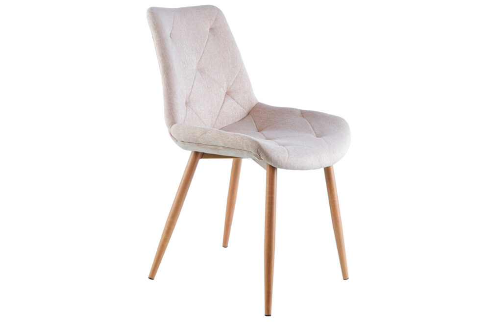 Silla Comedor Marlene Tejido Beige / Oak