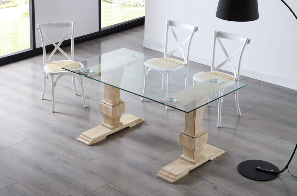 Mesa comedor Versalles cristal / Nordish
