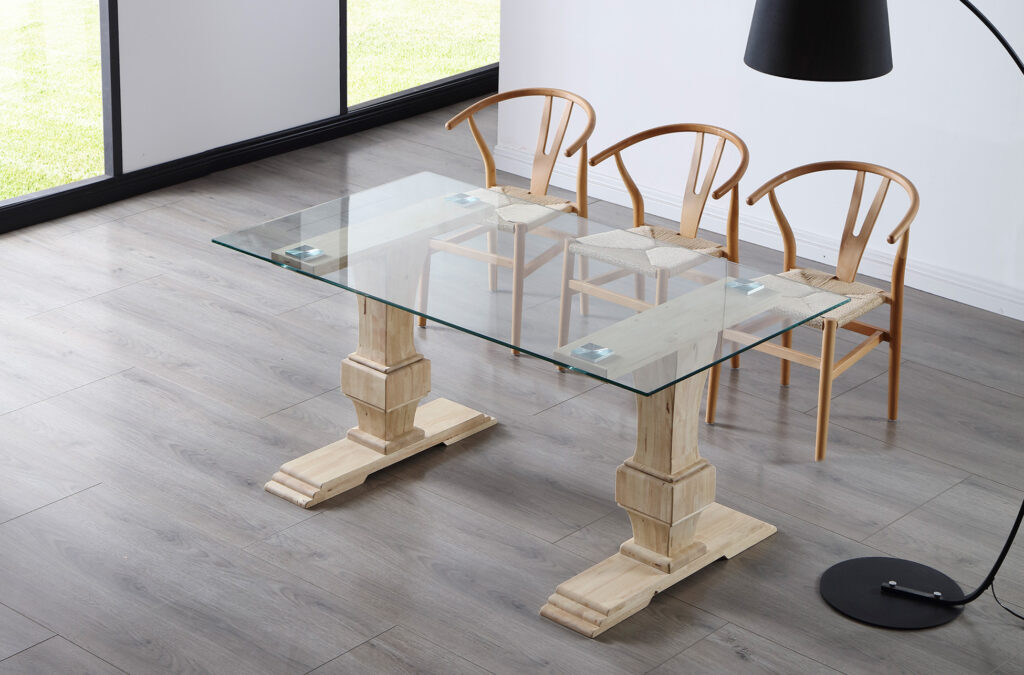 Mesa comedor Versalles cristal / Nordish
