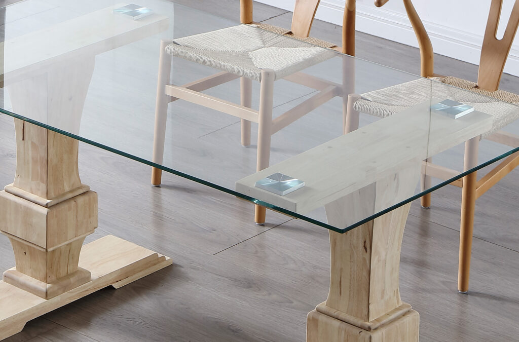 Mesa comedor Versalles cristal / Nordish