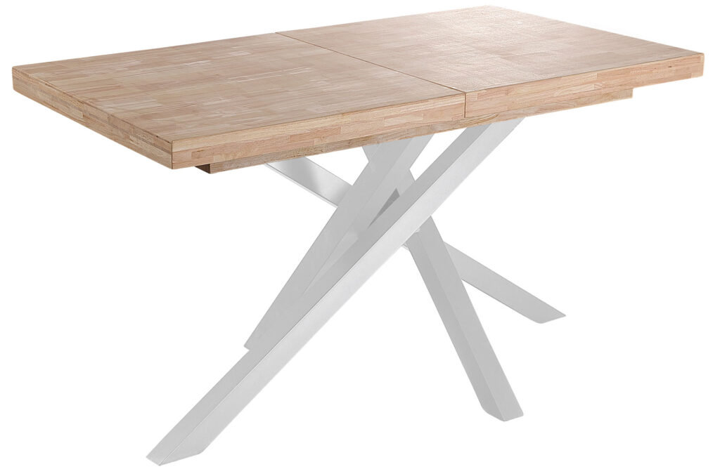 Mesa comedor extensible Xena roble Nordish / blanco 140 – 180 – 220 x 90 cm
