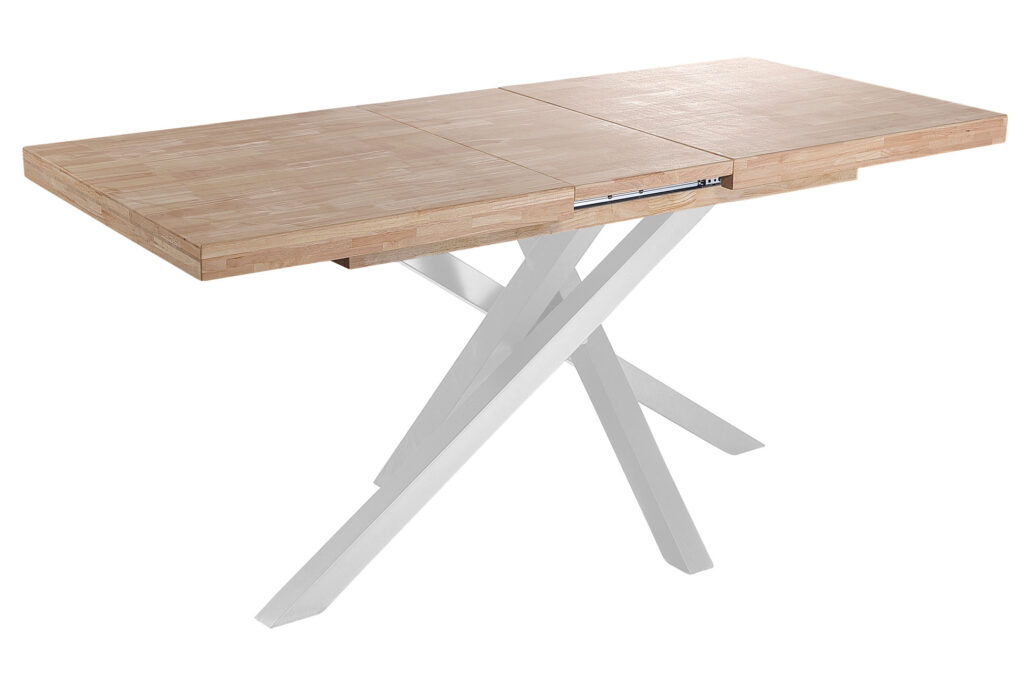 Mesa comedor extensible Xena roble Nordish / blanco 140 – 180 – 220 x 90 cm