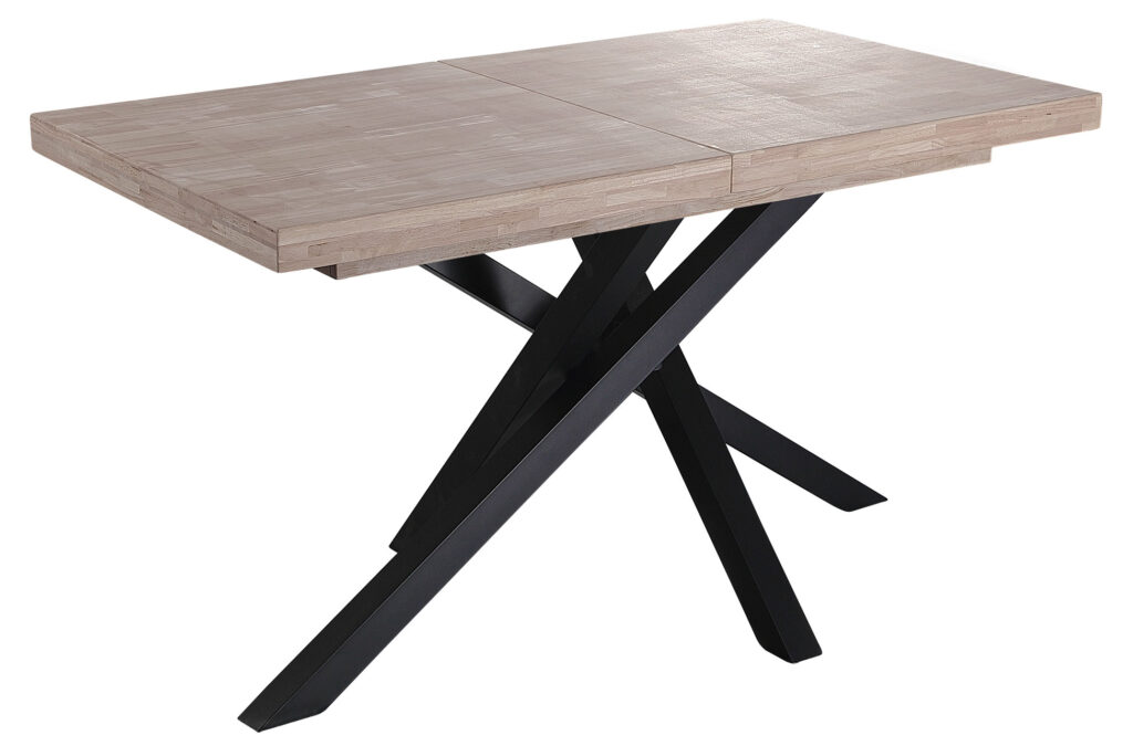 Mesa comedor extensible Xena roble Honey / negro