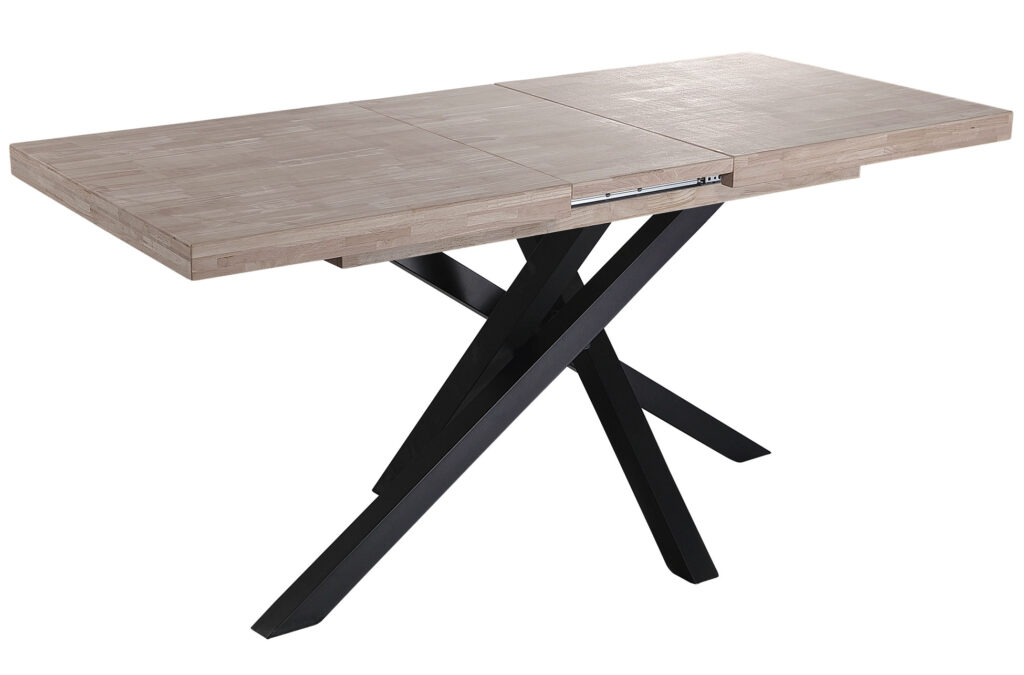 Mesa comedor extensible Xena roble Honey / negro