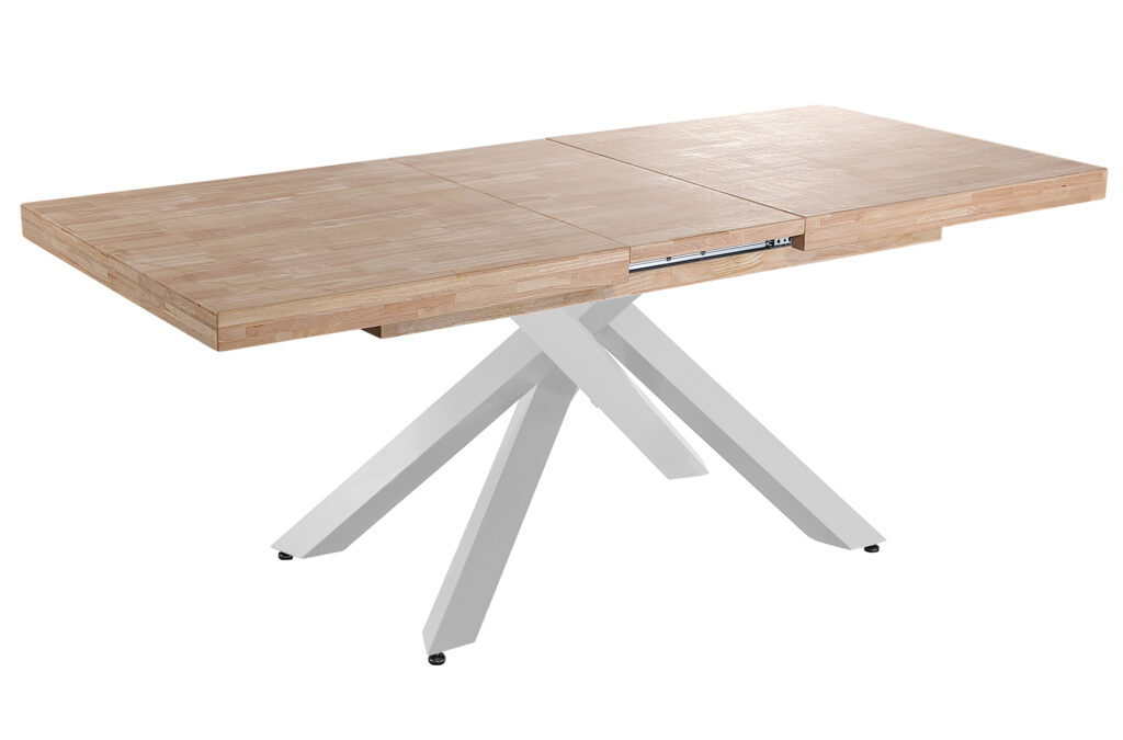 Mesa comedor extensible Xena roble Nordish / blanco 160 – 200 – 240 x 90 cm
