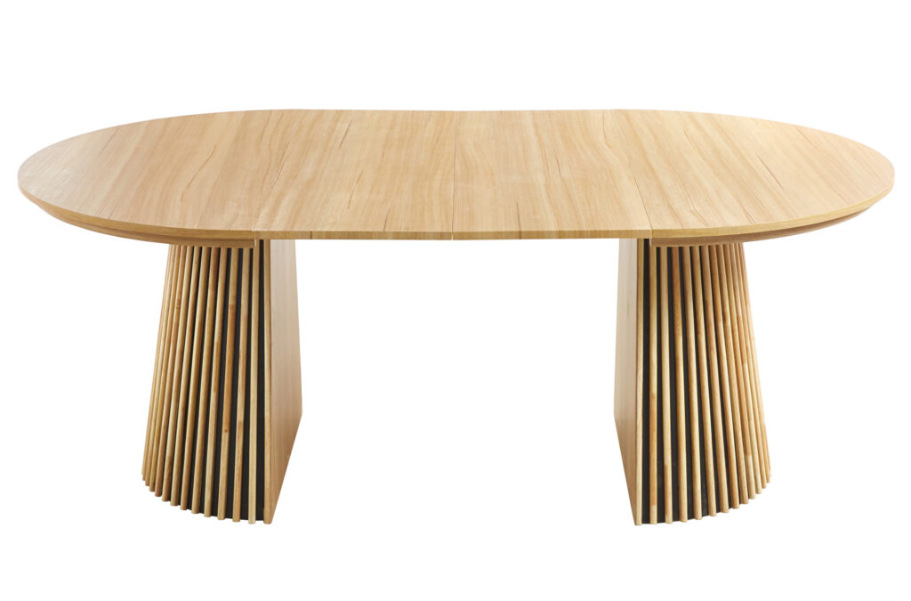 Mesa comedor redonda extensible Keanu Oak