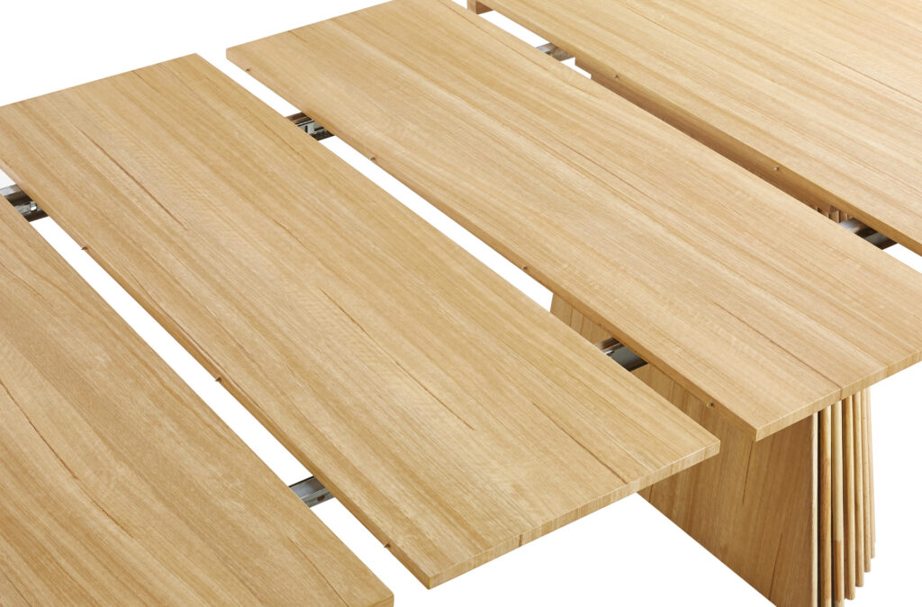 Mesa comedor redonda extensible Keanu Oak