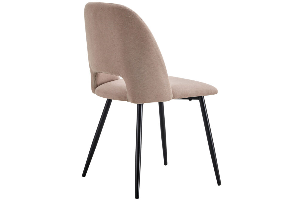 Silla comedor Venus tejido beige / negro