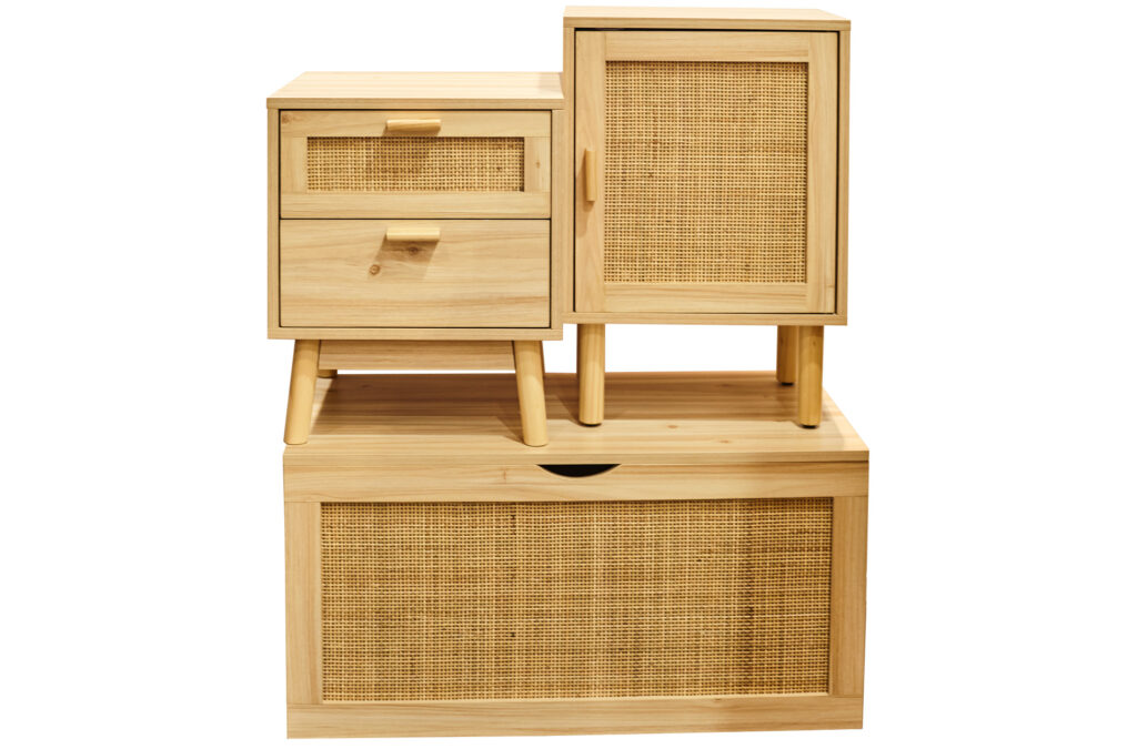Baúl Decor pino / rattan