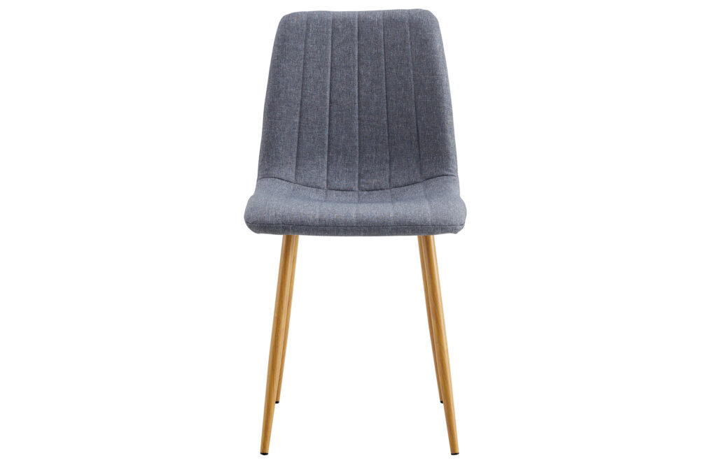 Silla comedor Nails tejido gris / Oak