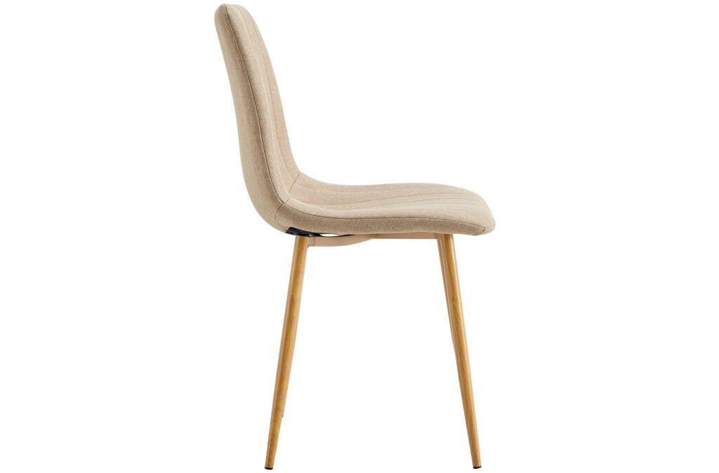 Silla comedor Nails tejido beige / Oak