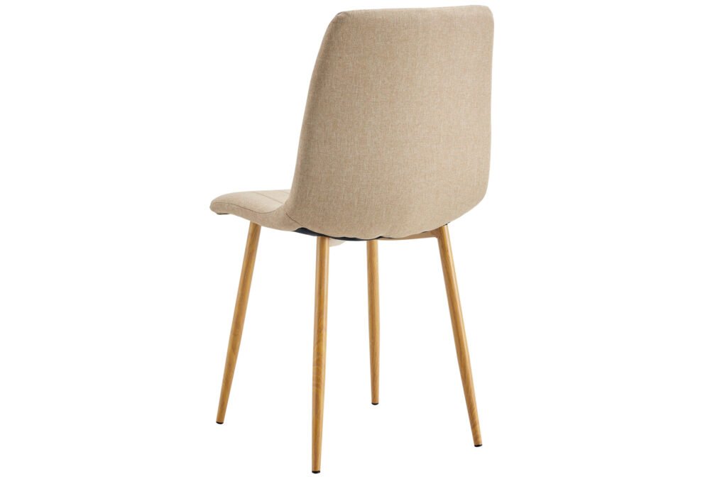 Silla comedor Nails tejido beige / Oak