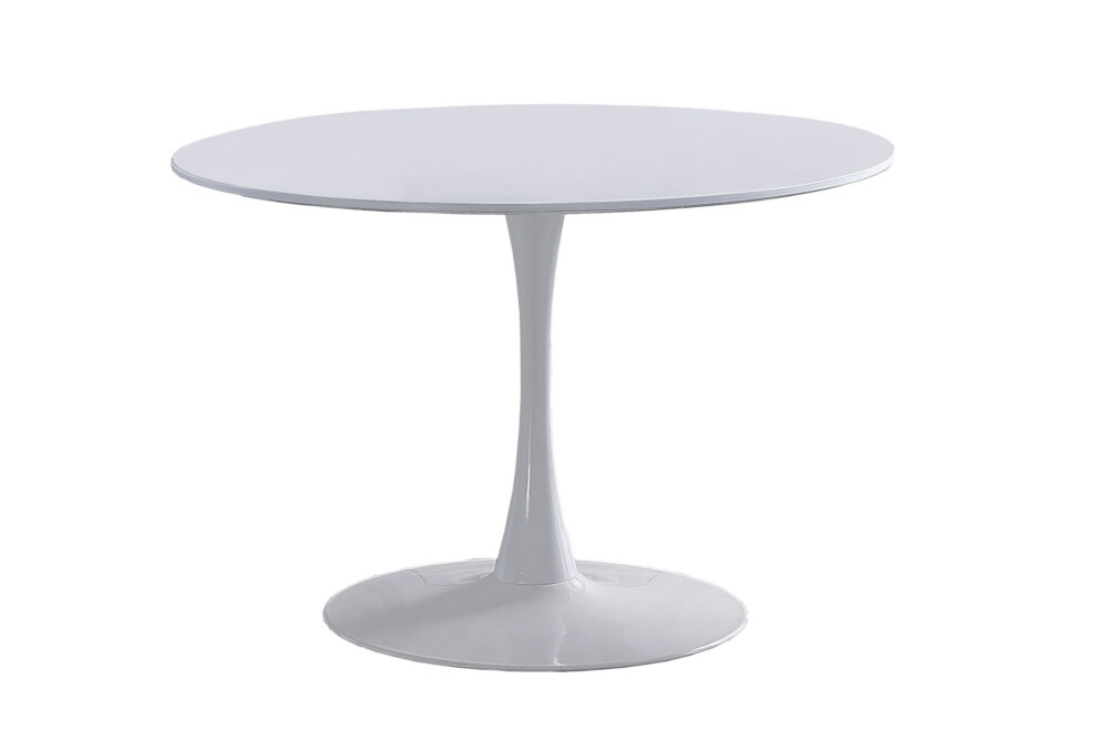 Mesa Comedor Redonda Gina 110 Cm Blanco