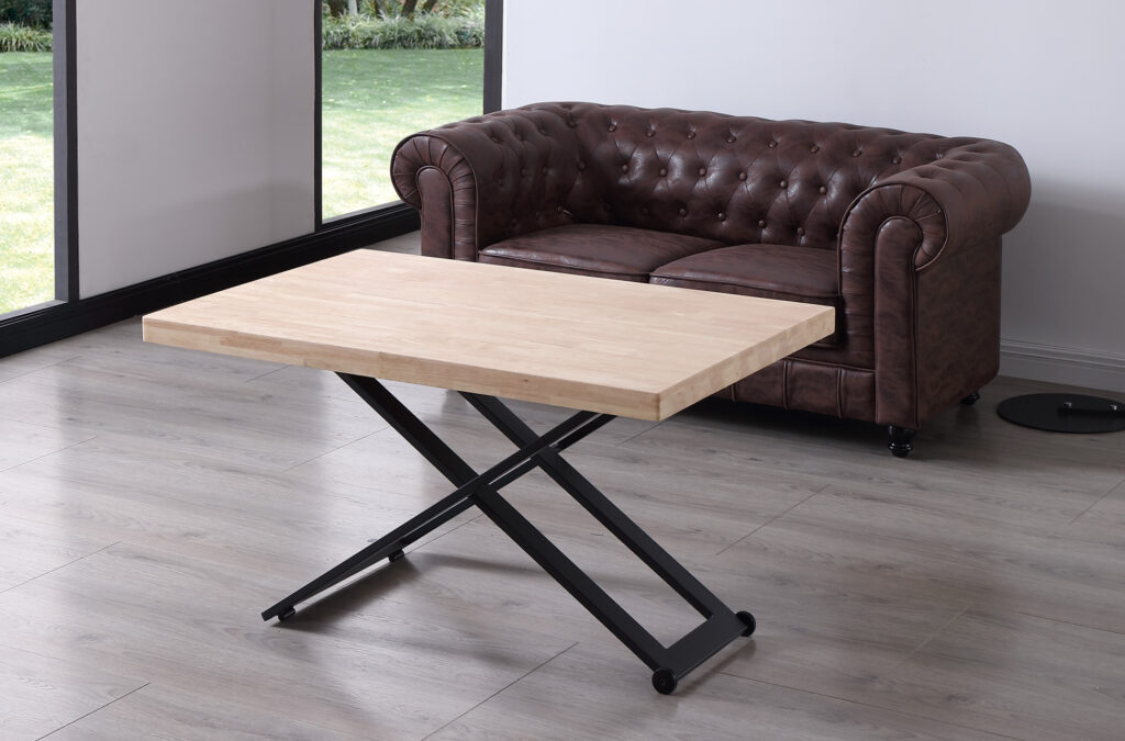 Mesa centro elevable Zoe roble Nordish / negro