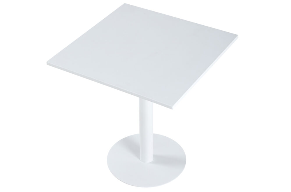 Mesa Cuadrada Gelato 70 X 70 Cm Blanco.