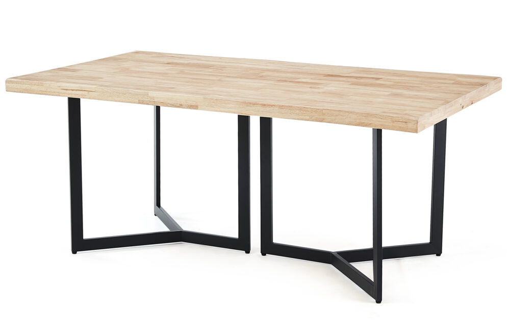 Mesa Comedor Fija Artist 180 X 100 Cm Nordish / Negro Tapa Con Formas