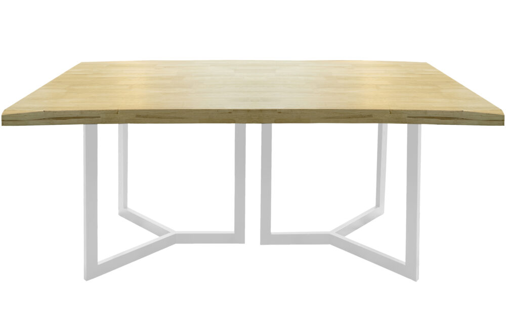 Mesa Comedor Fija Artist 180 X 100 Cm Nordish / Blanco Tapa Con Formas
