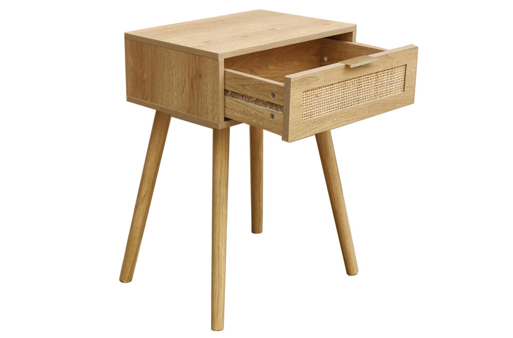 Mesilla De Noche 40 X 30 Cm Freya Pino / Rattan