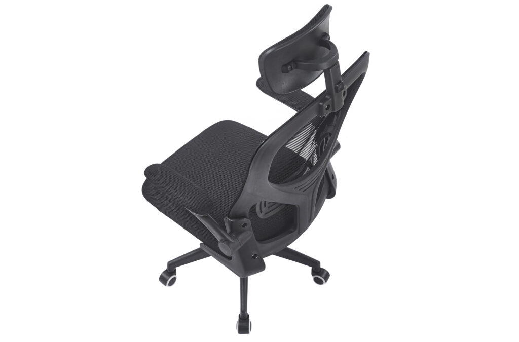 Sillon giratorio con reposacabezas AERO red transpirable negro