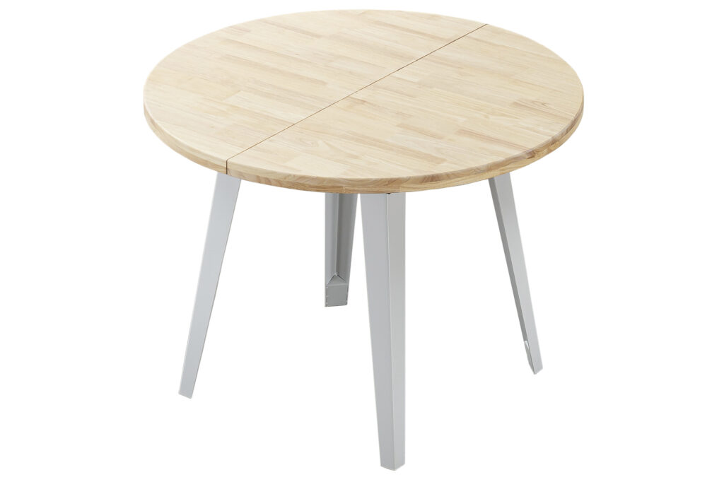 Mesa comedor redonda extensible BERG-E roble NORDISH / blanco