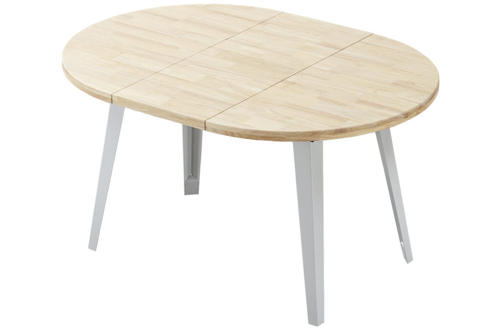 Mesa comedor redonda extensible BERG-E roble NORDISH / blanco