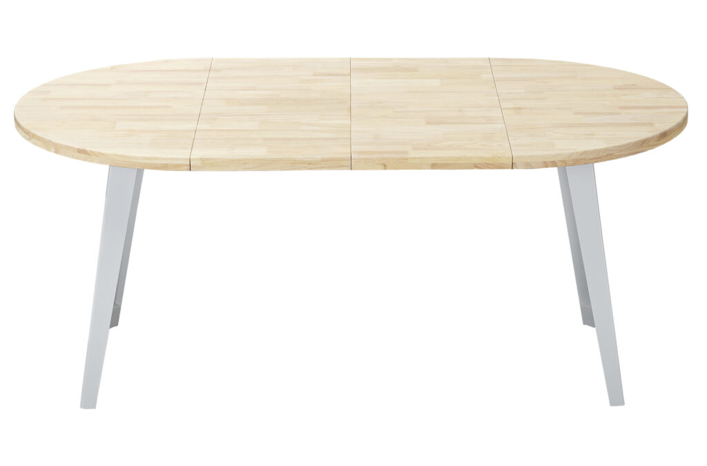 Mesa comedor redonda extensible BERG-E roble NORDISH / blanco