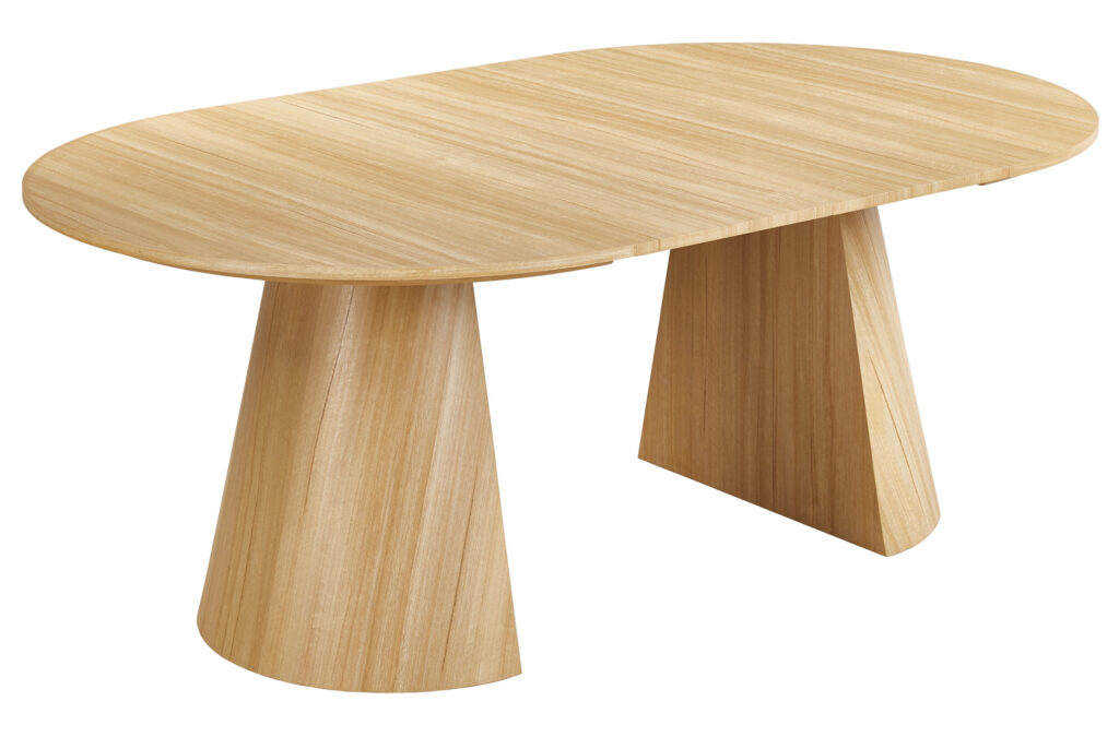Mesa comedor redonda extensible DAMIANO OAK