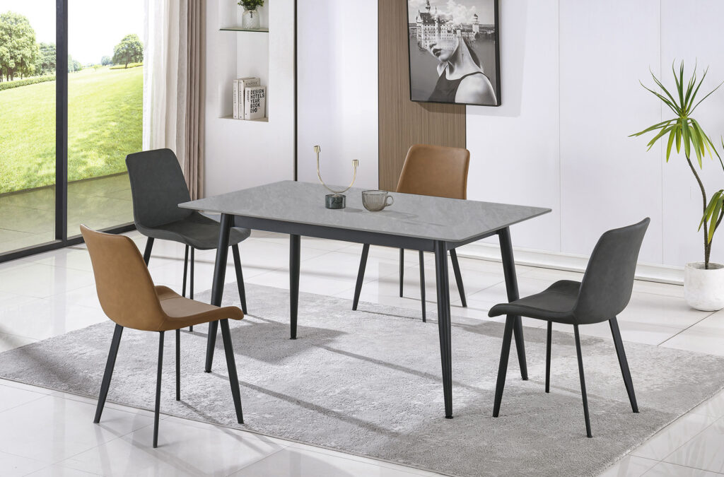 Mesa comedor fija BERNA CERAMIC GREES gris