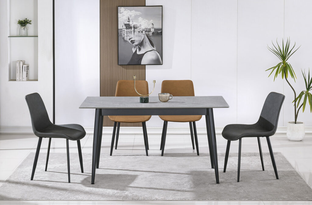 Mesa comedor fija BERNA CERAMIC GREES gris