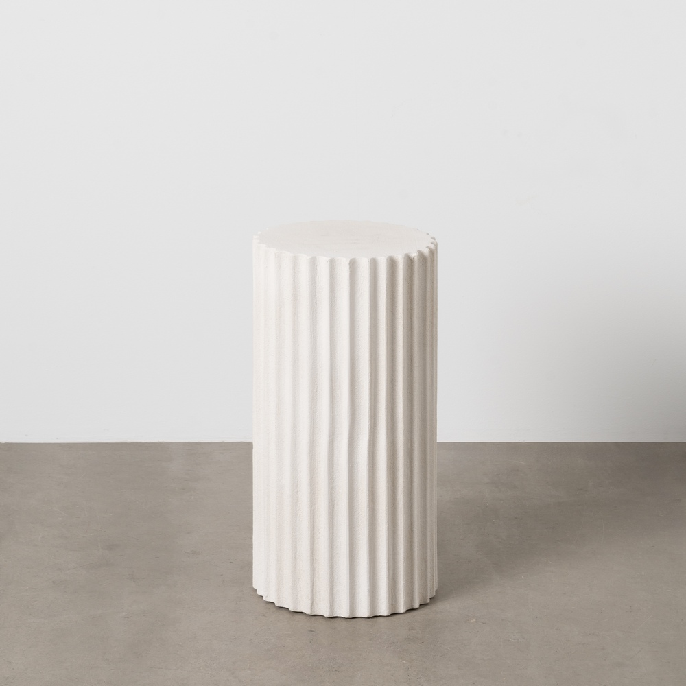 Peana Blanco Dm Decoración 30 X 30 X 60 Cm