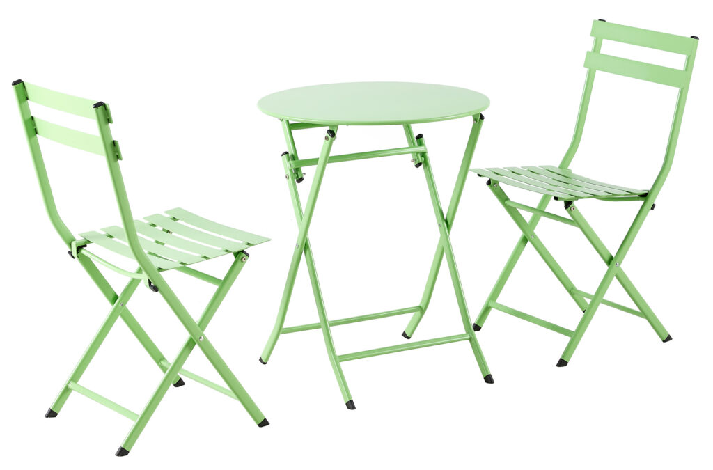 Set CAFE TERRAZA color pistacho