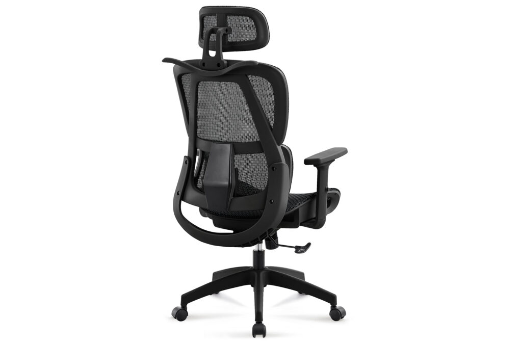 Sillon giratorio ERGO red transpirable negro / estructura NEGRA