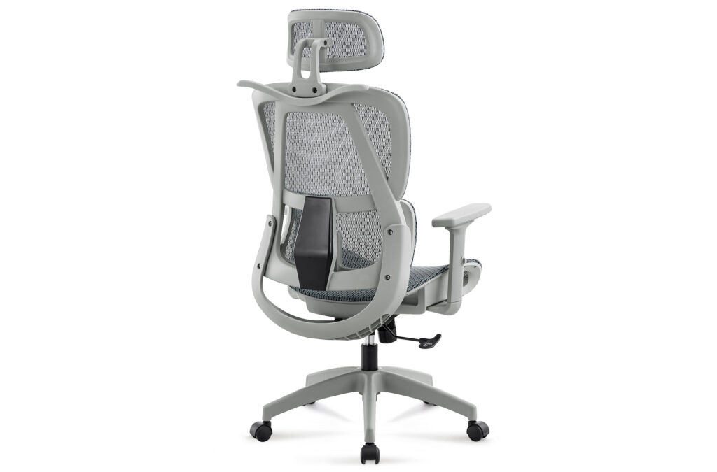 Sillon giratorio ERGO red transpirable gris / estructura gris