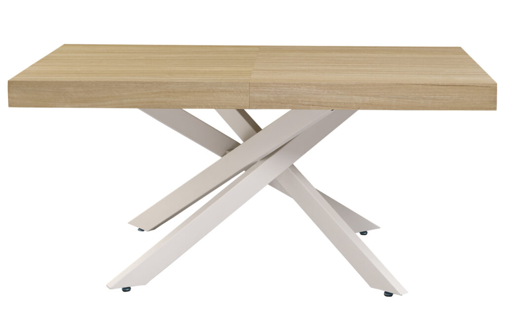 Mesa comedor extensible LEONARDO OAK / blanco