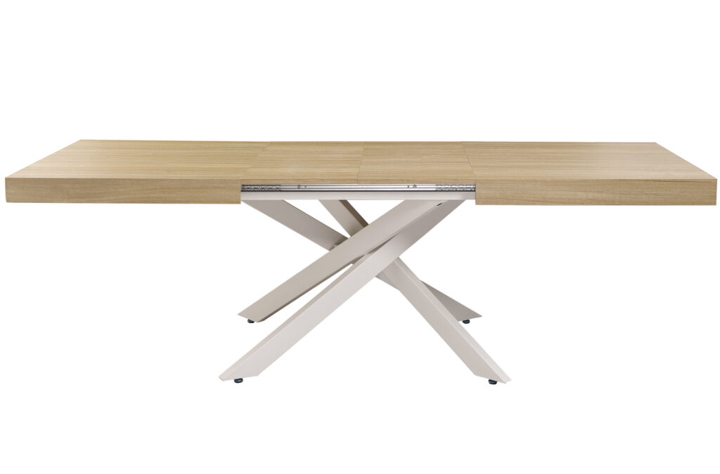 Mesa comedor extensible LEONARDO OAK / blanco
