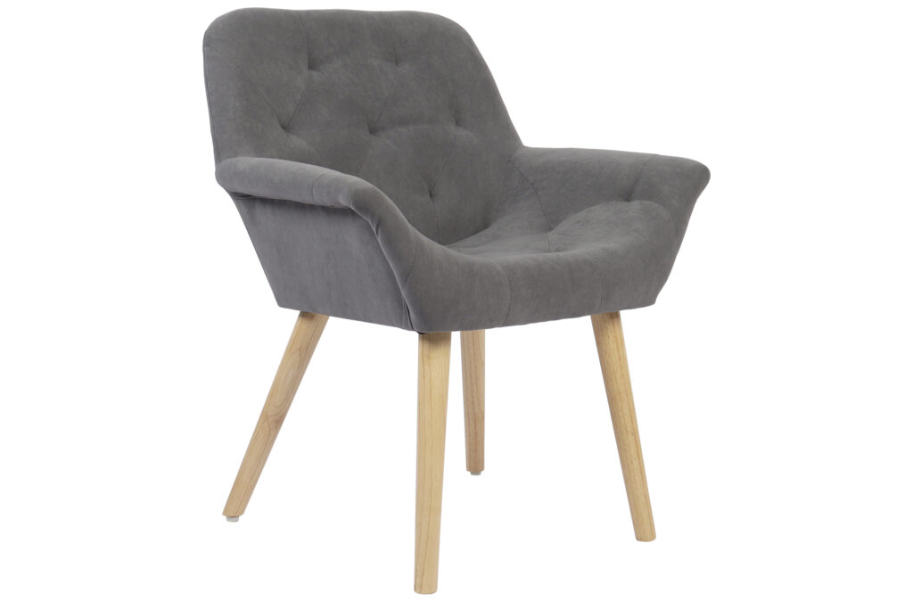 Silla comedor nature microfibra gris