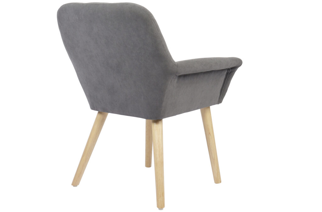 Silla comedor nature microfibra gris