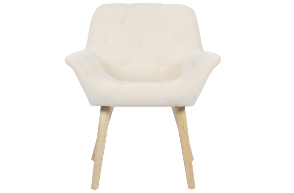 Silla comedor nature microfibra crema